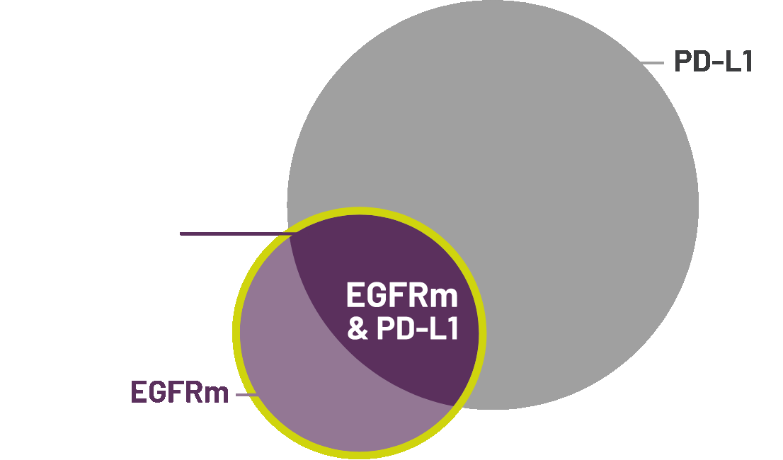 Overlap Of EGFR Mutations and PD-LI Expression Graph